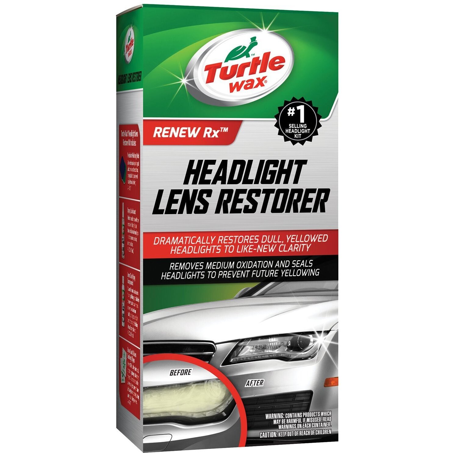Turtle Wax T-240KT Renew Rx Headlight Lens Restorer Kit - 10.5 oz Turtle Wax T-240KT Renew Rx Headlight Lens Restorer Kit - 10.5 oz