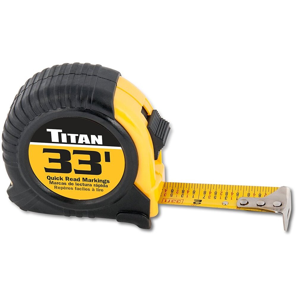Titan 10908  33' x 1" Quick Read Tape Measure