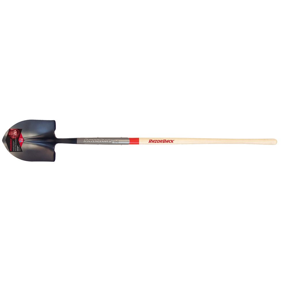 Razor-Back 45530  Round Point Digging Shovel with Supersocket - 48" Long Handle