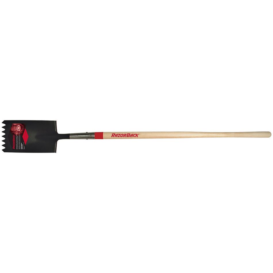 Razor-Back 46141  Contractor Duty Notched Edge Roof Ripper Shovel with Fulcrum - 48" Long Handle (NRRS)