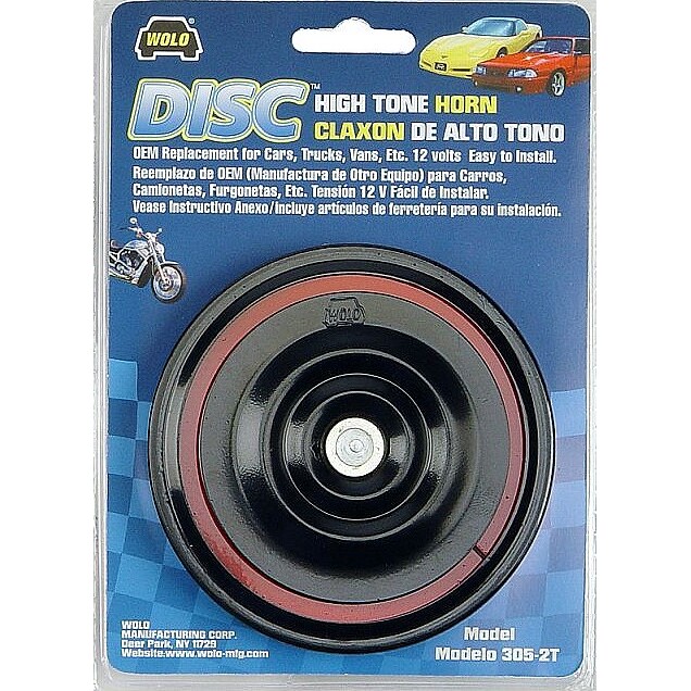 Wolo 305-2T  Disc High Tone Electric Horn - 115 Decibels / 420Hz