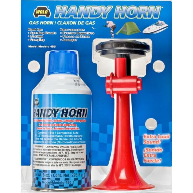 Wolo 490 Handy Horn Extra Loud Hand Held Air Horn Wolo 490 Handy Horn Extra Loud Hand Held Air Horn