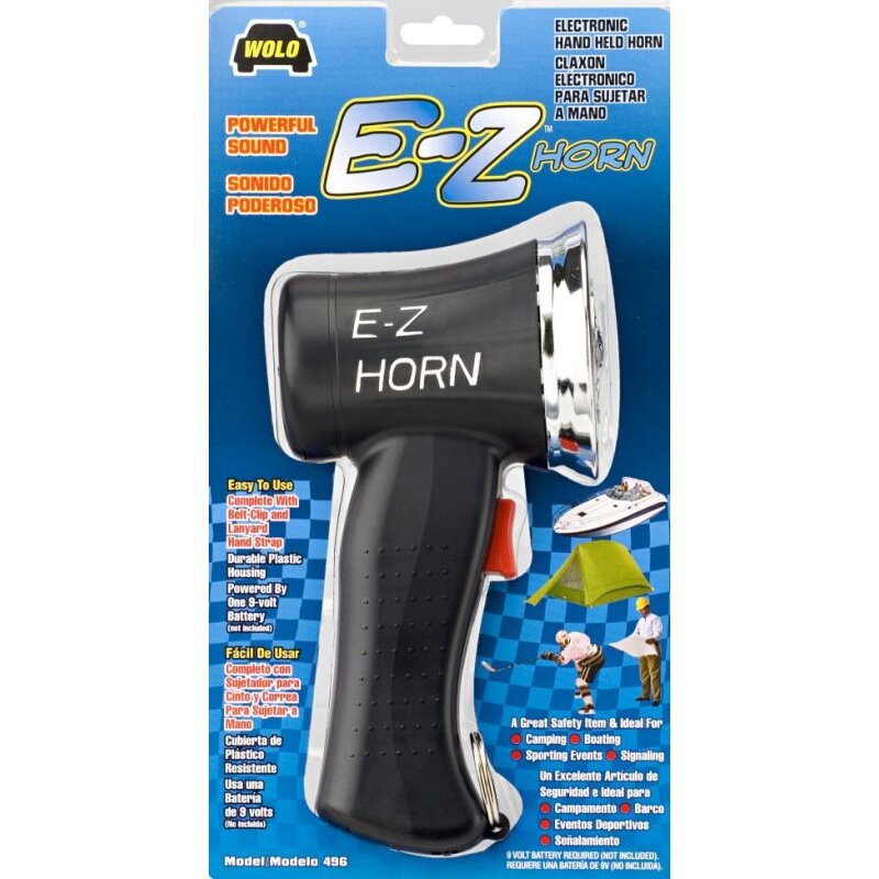 Wolo 496  E-Z Horn Cordless Handheld Electronic Horn