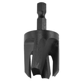 W.L. Fuller QP6  3/8" Tapered Plug Cutter with 1/4" Quick Change Hex Shank