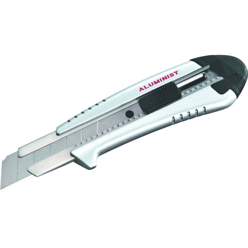 Tajima AC-700S Rock Hard Aluminist Auto Lock Utility Knife With 3 Rock Hard Blades -Silver Tajima AC-700S Rock Hard Aluminist Auto Lock Utility Knife With 3 Rock Hard Blades -Silver