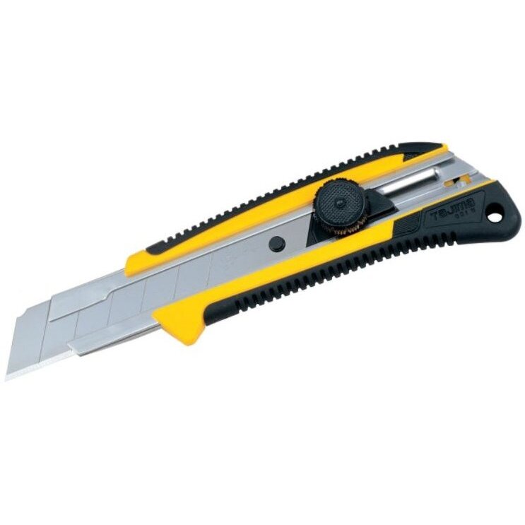 Tajima LC-661  Rock Hard Dial Lock Snap-Blade Knife with Grip-Rite Insulator (GRI) Grip