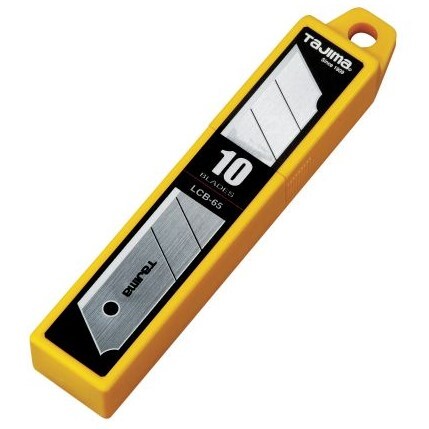 Tajima LCB-65  1" x 7-point Replacement Snap-Blades for Aluminist & Rock Hard Knives 10-blade hard pack