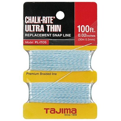 Tajima PL-ITOS  Chalk-Rite Replacement 0.5 mm Ultra Thin Snap-Line - 100 ft. Braided Line