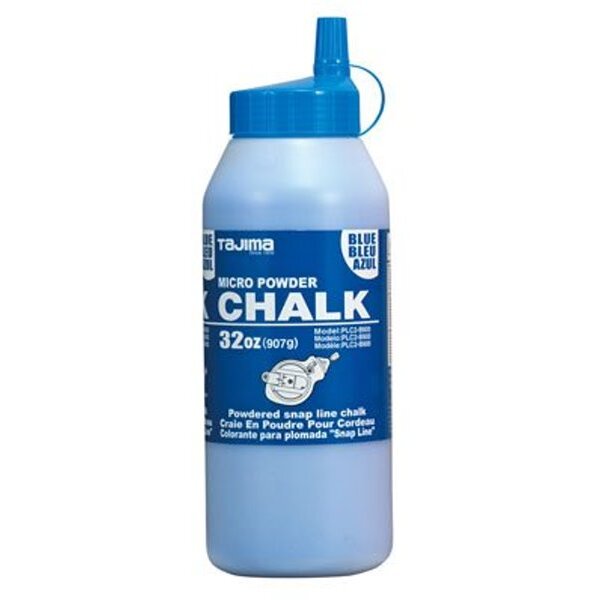 Tajima  PLC2-B900  Ultra-Fine Powdered Snap-Line Chalk, Blue chalk, 32 oz (907 g)