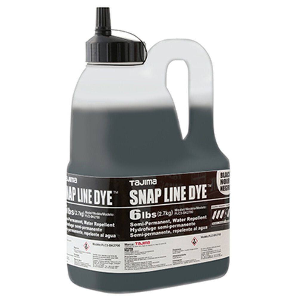 Tajima PLC3-BK2700  Chalk Line Dye 6 lbs Black