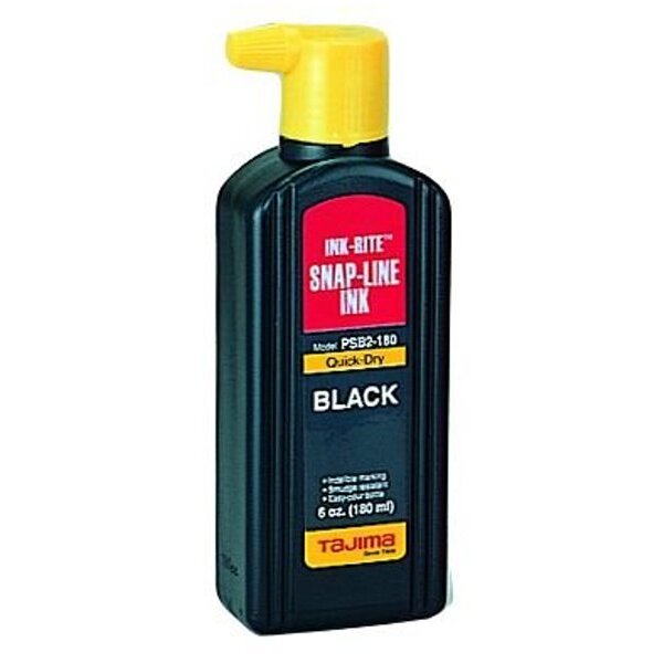 Tajima  PSB2-180  Ink-Rite Quick Dry Snap-Line Ink - Black, 6 oz