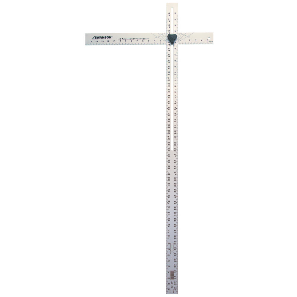 Swanson AD124  48" Adjustable Aluminum Drywall Square