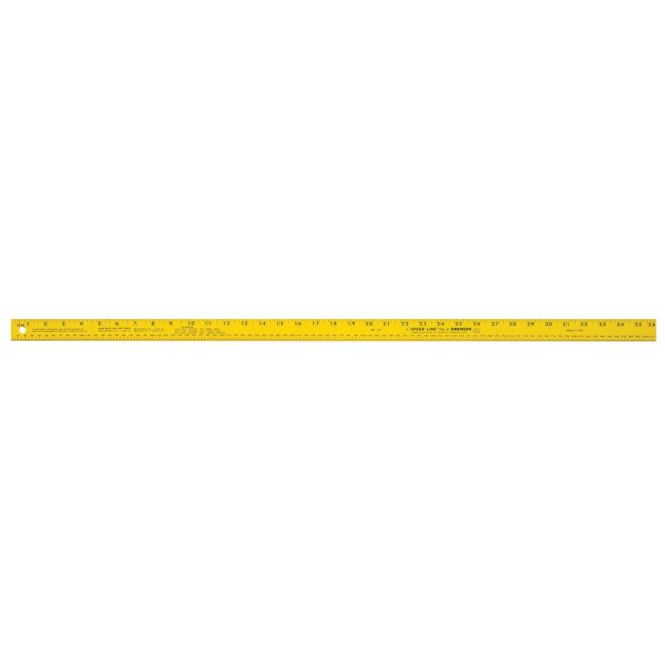Swanson AE141  36" Yardstick Hi-Vis Yellow