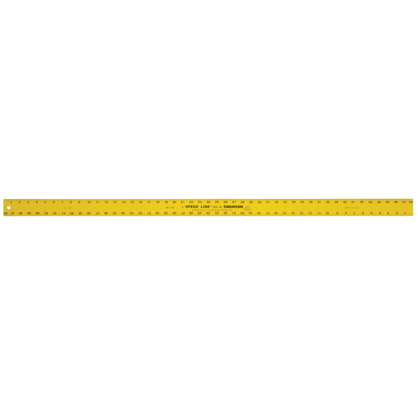Swanson AE142  48" Straight-Edge Hi-Vis Yellow