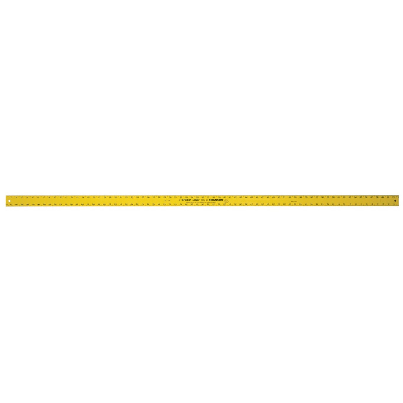 Swanson AE144  72" Straight Edge Hi-Vis Yellow