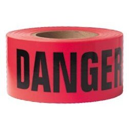 Swanson BT100DGR2 3" x 1000' DANGER 2 mil Red/Black Barricade Tape Swanson BT100DGR2 3" x 1000' DANGER 2 mil Red/Black Barricade Tape