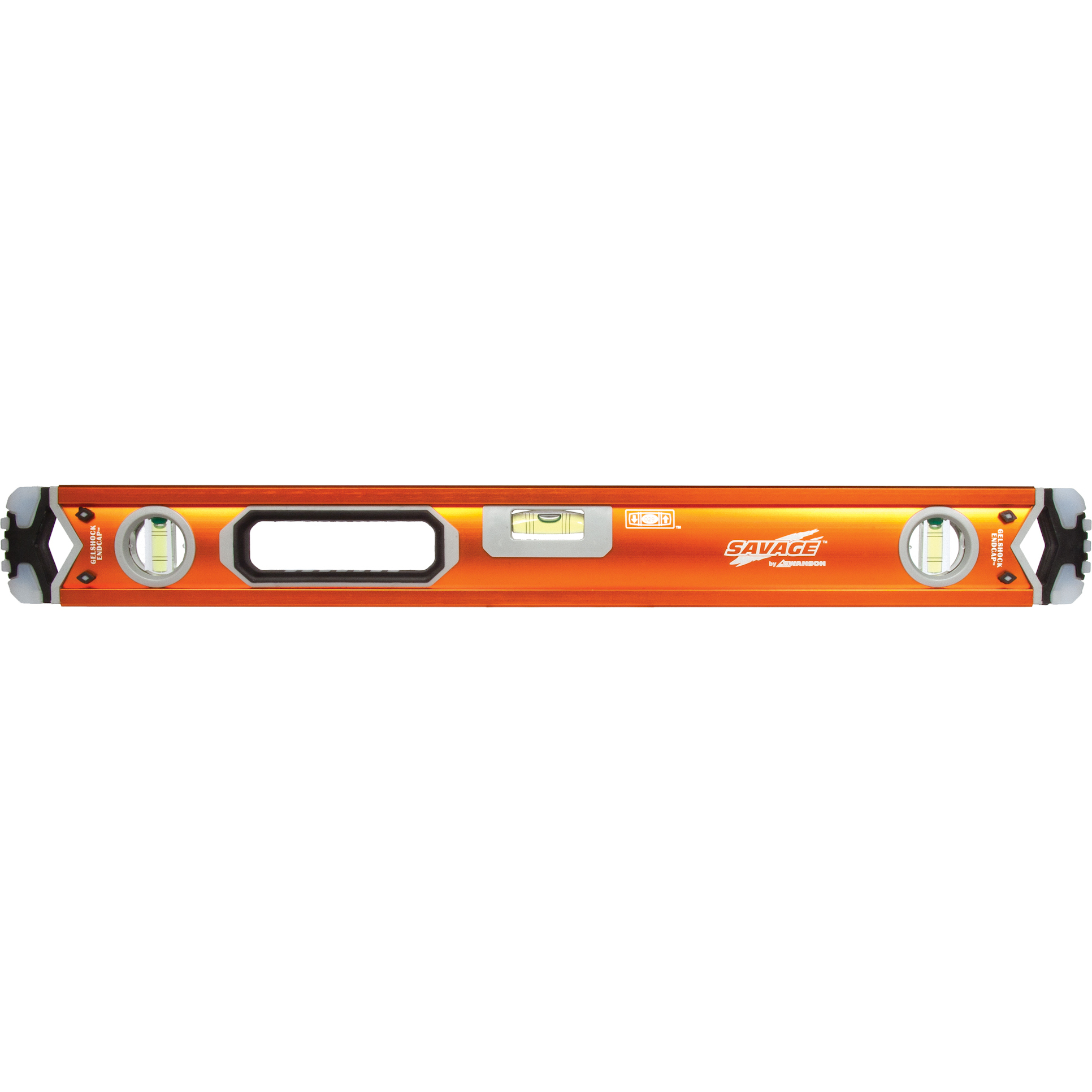 Savage SVB240 24" Professional Box Beam Level with Gel End Cap Savage SVB240 24" Professional Box Beam Level with Gel End Cap