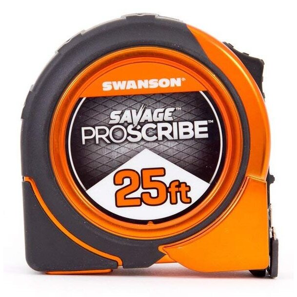 Swanson SVPS25M1 25' Magnetic Savage Proscribe Tape Measure Swanson SVPS25M1 25' Magnetic Savage Proscribe Tape Measure