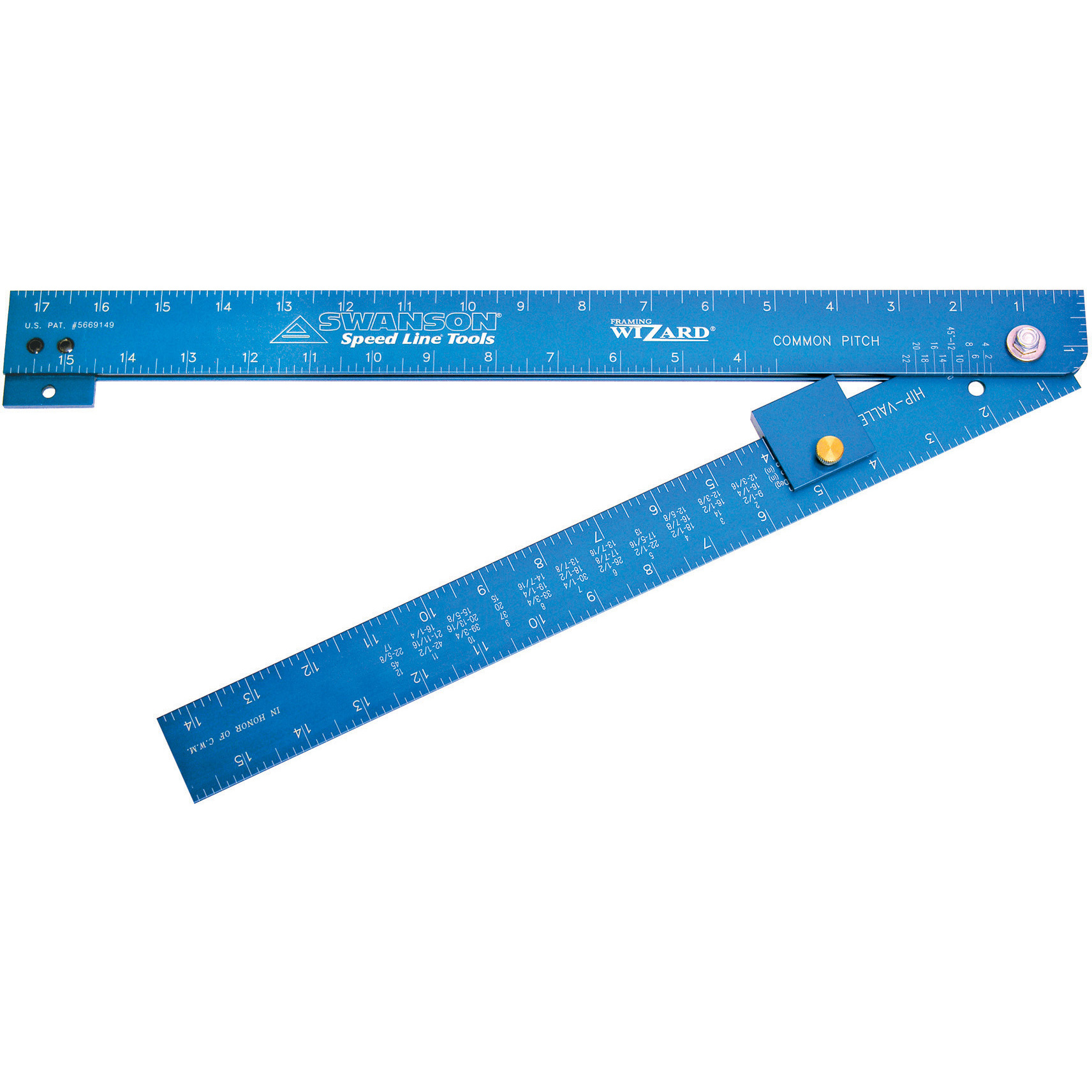 Swanson T001WZ  16" x 18" 'Framing Wizard' Folding Framing Square Swanson T001WZ  16" x 18" 'Framing Wizard' Folding Framing Square