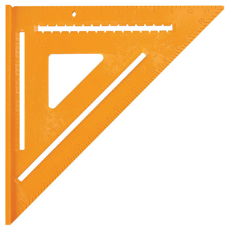 Swanson T0701  12" Speedlite Square Hi-Viz Orange