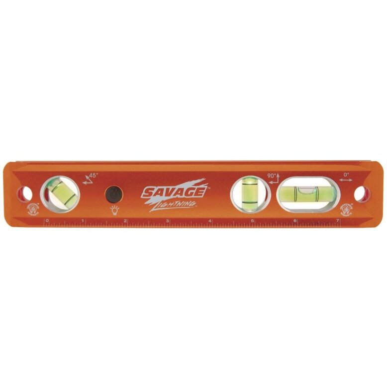 Savage TLL049M 9" Magnetic Torpedo Level With Lighted Visibility Savage TLL049M 9" Magnetic Torpedo Level With Lighted Visibility