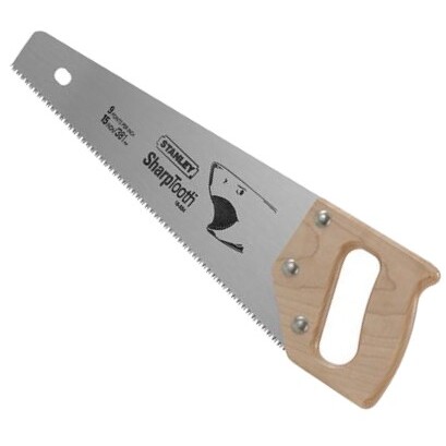 Stanley 15-334 15" x 9 PPI Heavy Duty SharpTooth Handsaw - Resharpenable Stanley 15-334 15" x 9 PPI Heavy Duty SharpTooth Handsaw - Resharpenable