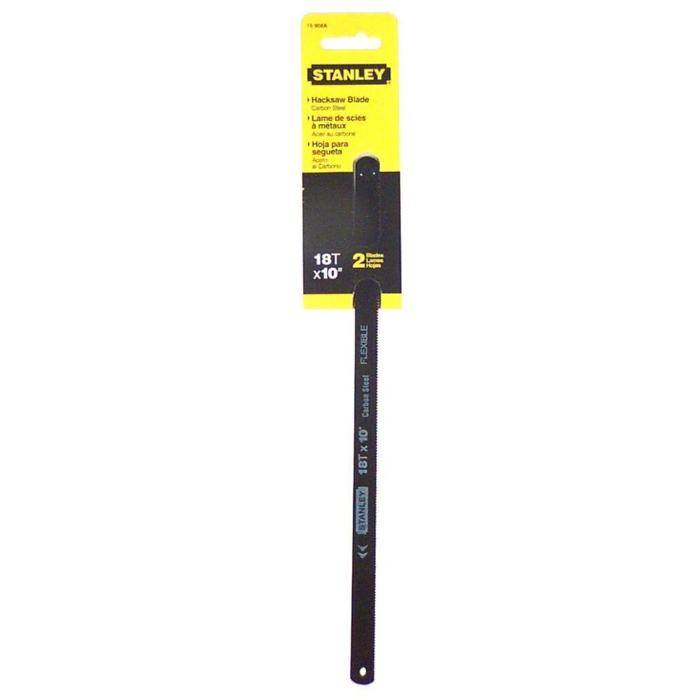 Stanley 15-808A  18T x 10" Hacksaw Blade - 1 Blade per Package