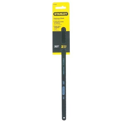 Stanley 15-922A  12" x 32 TPI HCS Hacksaw Blades 2 per Package