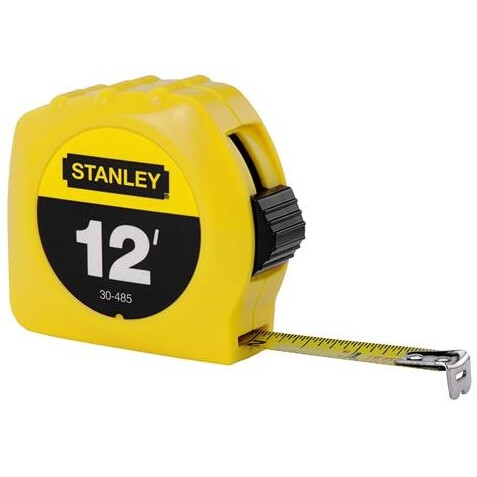 Stanley 30-485  12' x 1/2" High-Visibility Tape Measure - Yellow
