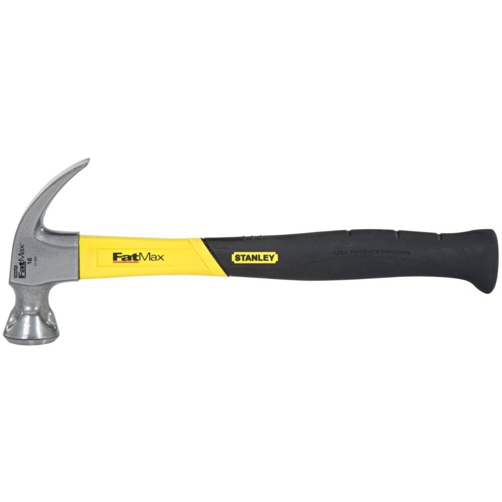 Stanley 51-505  16-oz FatMax Curved Claw Graphite Hammer with Large Strike Face