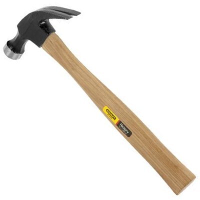 Stanley 51-616  16-oz Curved Claw Nailing Hammer - 13-1/4" Straight Wood Handle