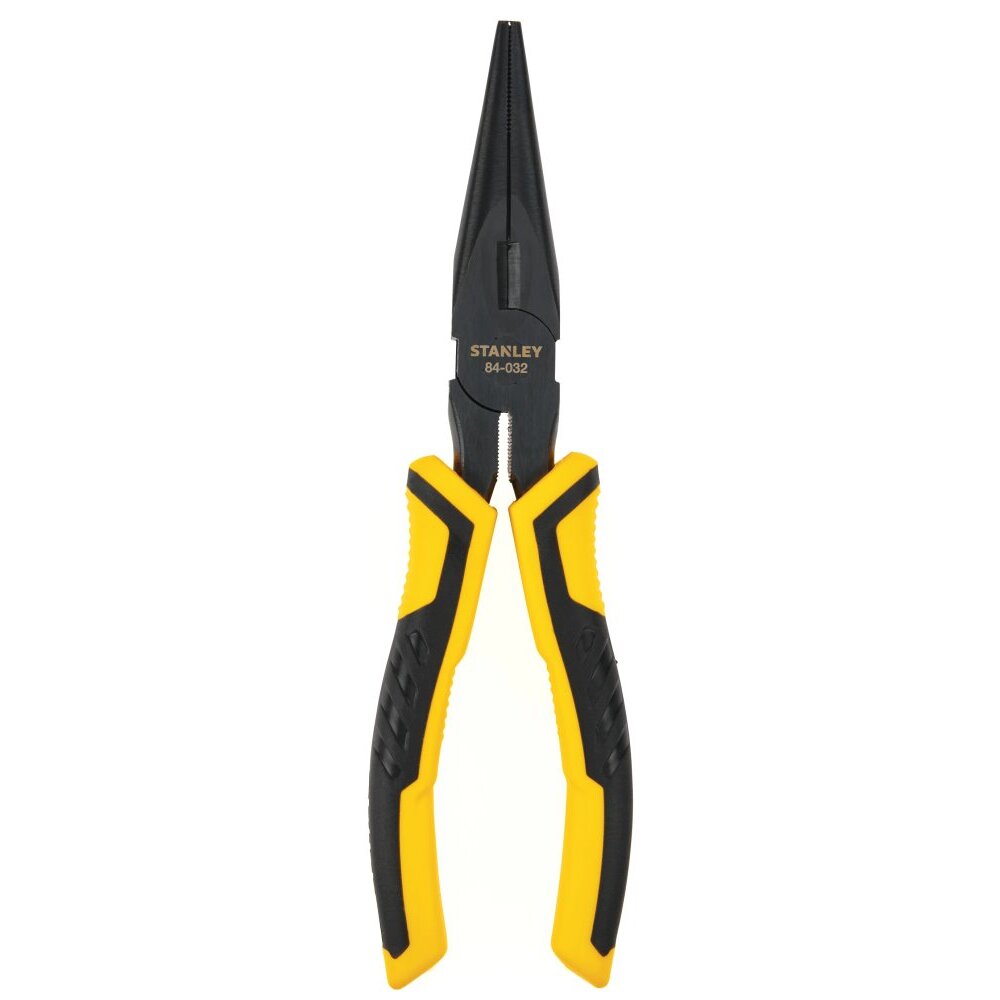 Stanley 84-032 8-1/4" Long Nose Cutting Bi-Material Pliers Stanley 84-032 8-1/4" Long Nose Cutting Bi-Material Pliers