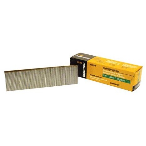 Bostitch BT1335B 1-3/8" 18-Gauge Brad Nails - 3000 per Package Bostitch BT1335B 1-3/8" 18-Gauge Brad Nails - 3000 per Package