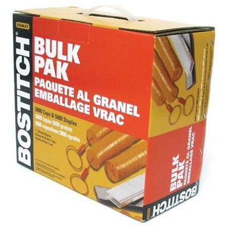 Bostitch CAPPAK-5M  1" Caps and Staples for SB150 - 5000 per Package