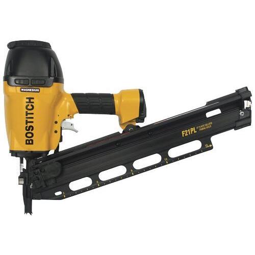 Bostitch F21PL  1-1/2" to 3-1/2" 21° Plastic Collated Framing Nailer
