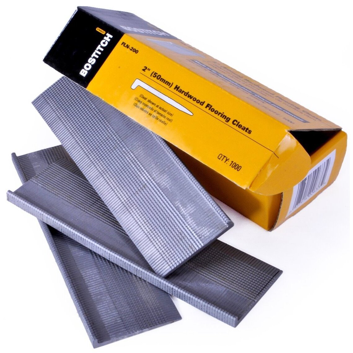 Bostitch FLN-200  2" Hardwood Flooring Cleats "L" Shaped - 1000 per Package Bostitch FLN-200  2" Hardwood Flooring Cleats "L" Shaped - 1000 per Package