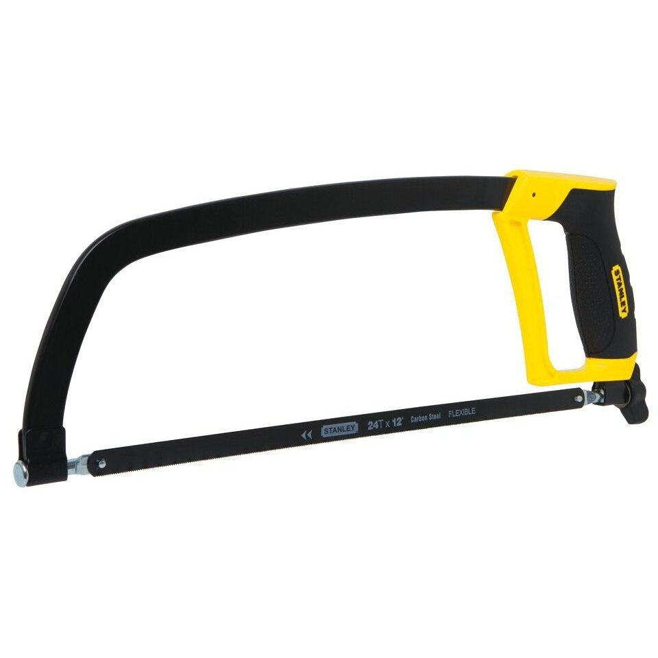 Stanley STHT20139L 12" Solid Frame Hacksaw With Bi-Material Handle Stanley STHT20139L 12" Solid Frame Hacksaw With Bi-Material Handle