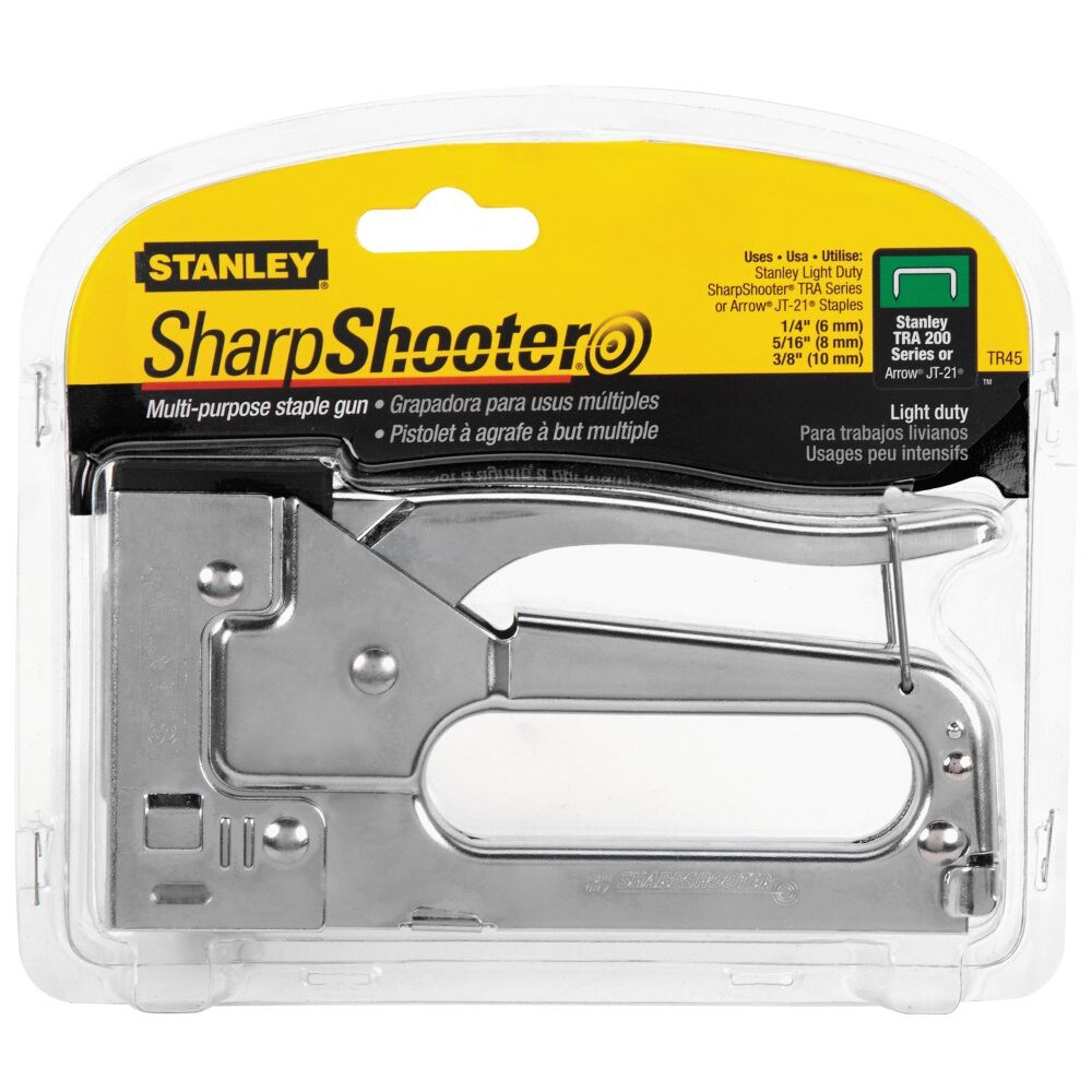 Stanley TR45 Staple Gun Chrome Light Duty Stanley TR45 Staple Gun Chrome Light Duty