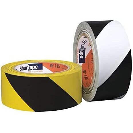 Shurtape VP415-2  Warning Stripe Tape 2" x 36 yd
