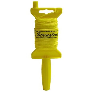Stringliner 11150  Original Stringliner Holder with 100' Braided Yellow #18 Construction Line