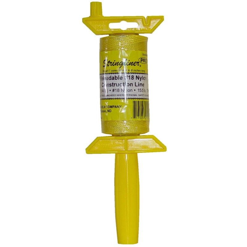 Stringliner II 25150  Stringliner Pro Reel with 250' Braided Yellow #18 Construction Line, Reloadable