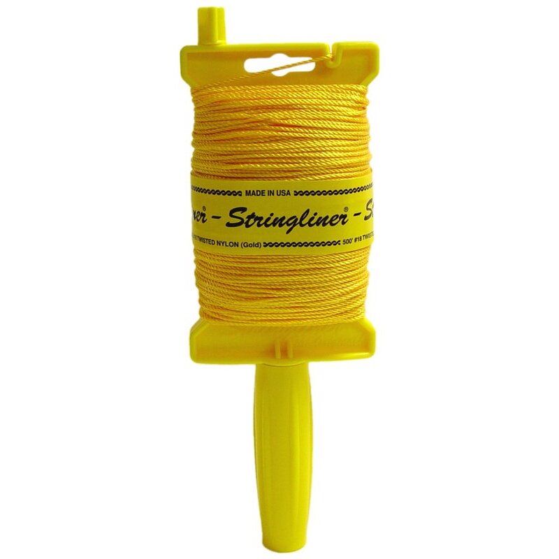 Stringliner 11700 Original Stringliner Holder with 500' Twisted Gold #18 Construction Line Stringliner 11700 Original Stringliner Holder with 500' Twisted Gold #18 Construction Line
