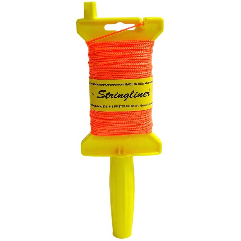 Stringliner 11406  Original Stringliner Holder with 270' Twisted Fluorescent Orange #18 Construction Line