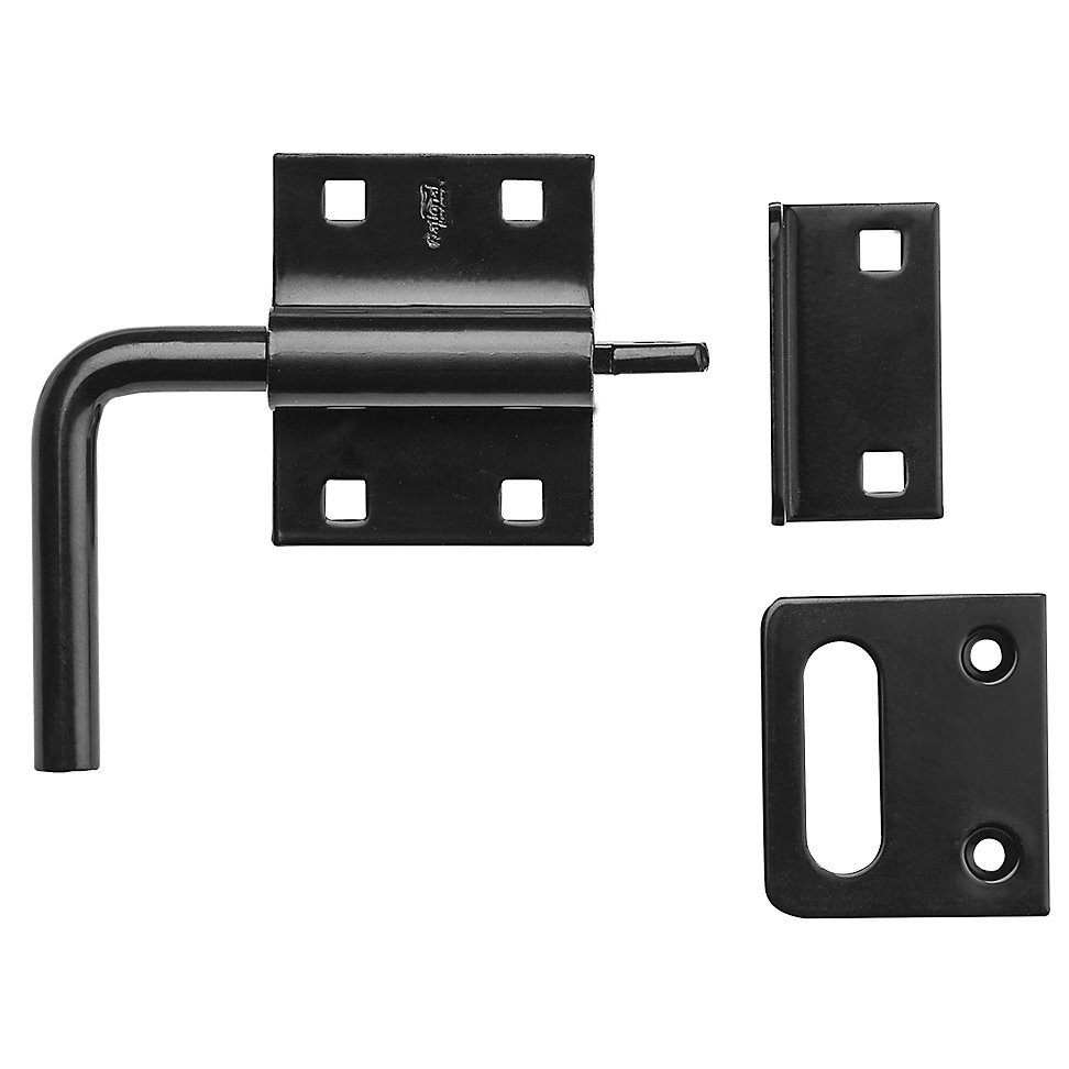 National N100-056  Gate Slide Bolt - Black (SPB1129)