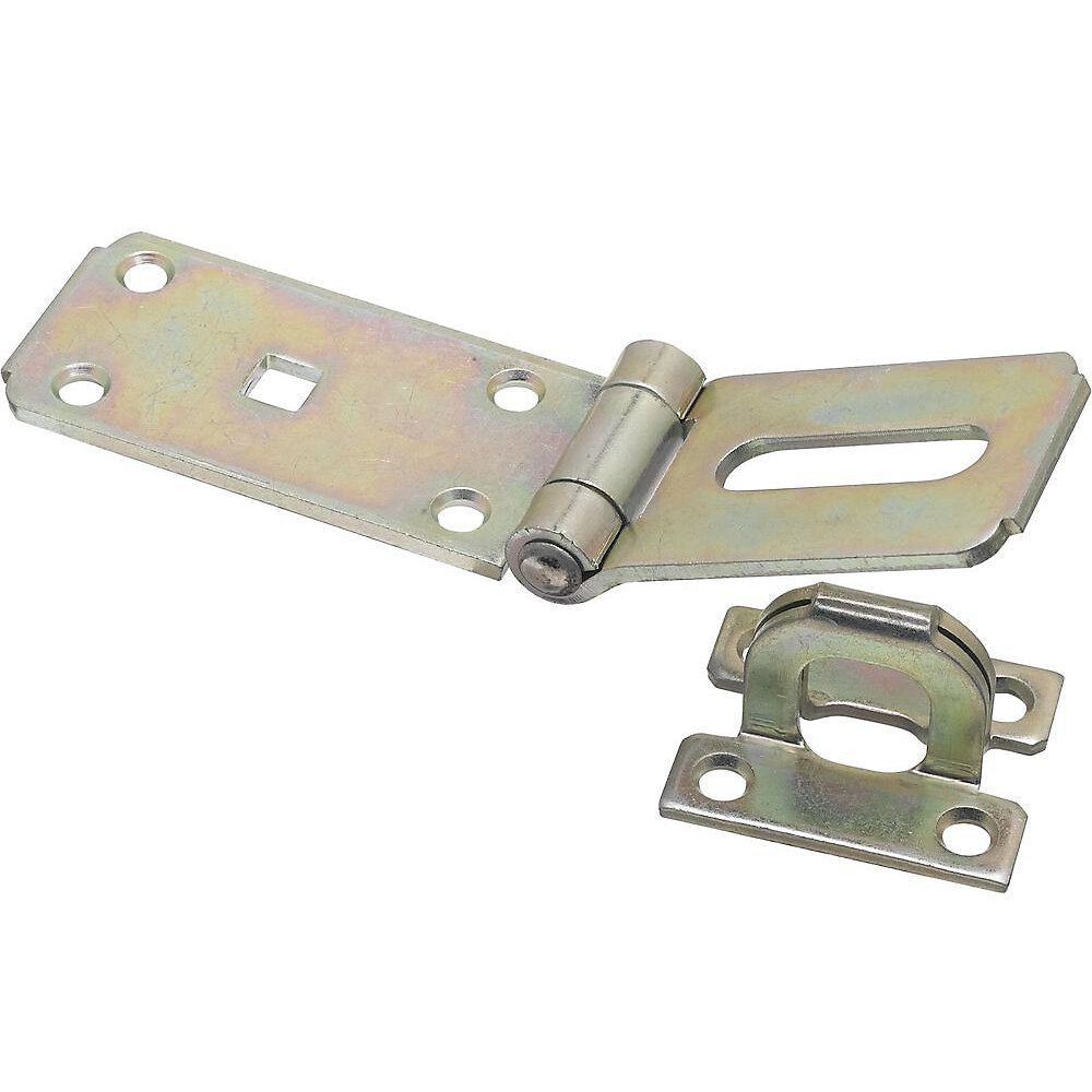 National N103-176  Extra Heavy Safety Hasp 7-1/4" - Zinc Plated (V33)