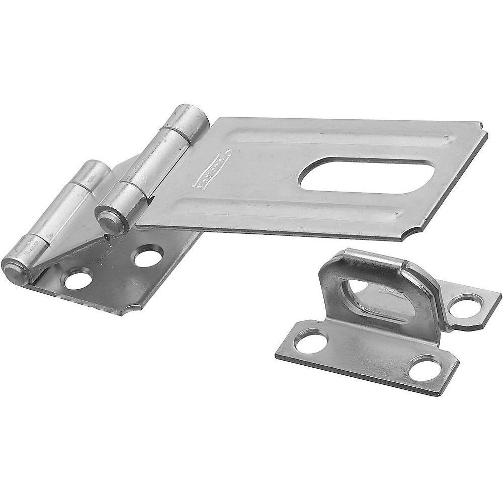 National N103-259  Double Hinge Safety Hasp 3-1/4" - Zinc Plated (V34)