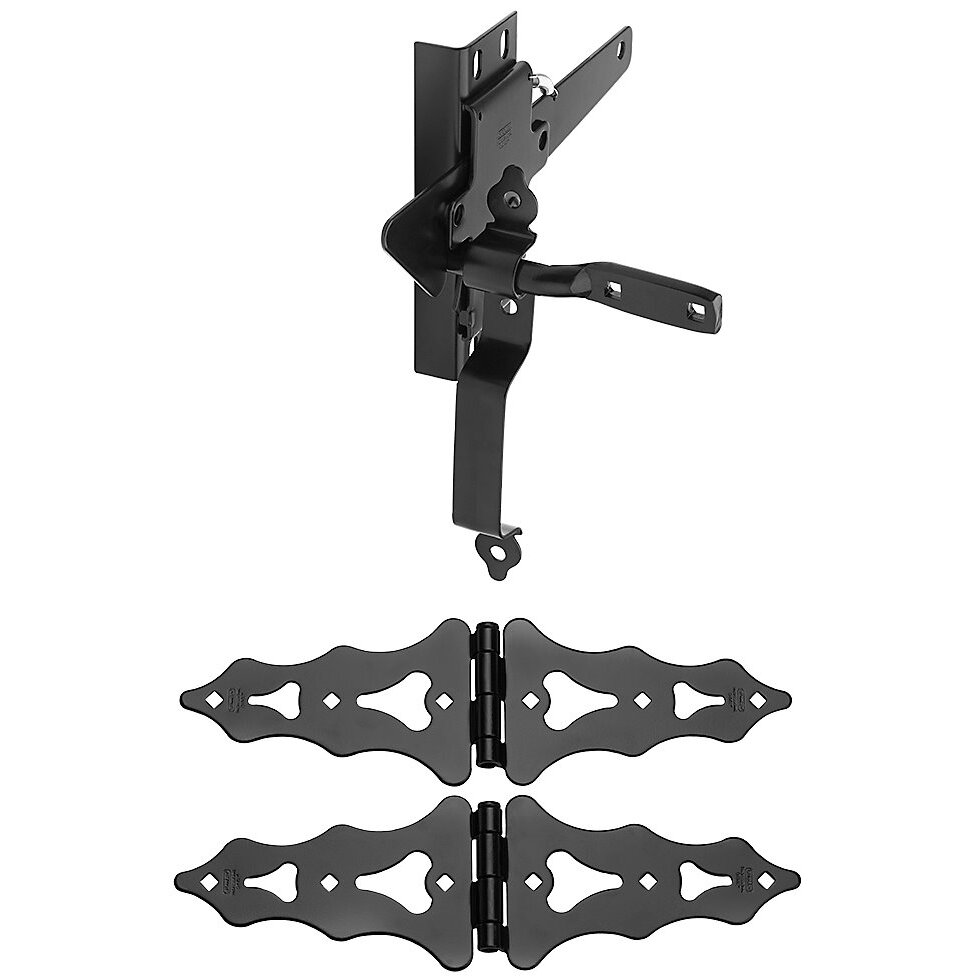 National  N109-015  Décor Gate Kit 8" - Black (V867)