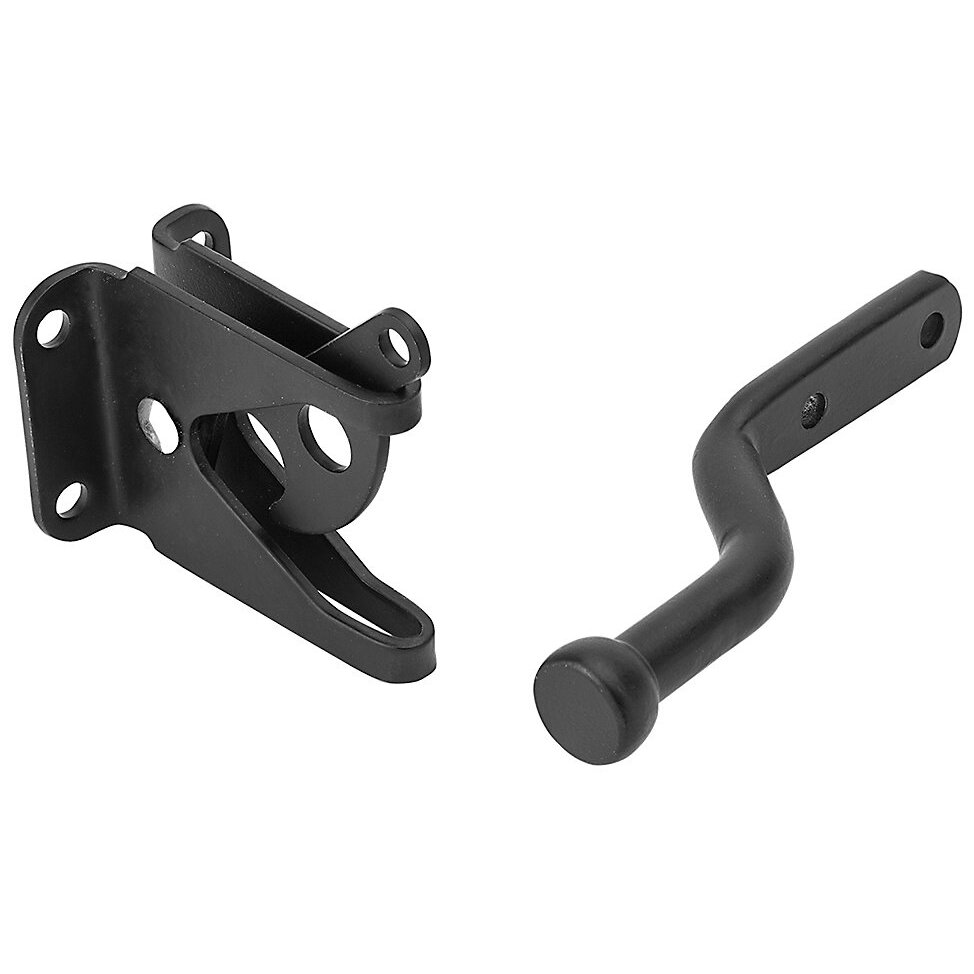 National  N109-020  Automatic Gate Latch - Black (V1261)