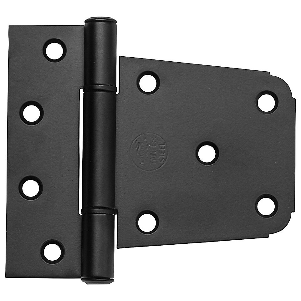 National  N109-021  Extra Heavy Gate Hinge 3-1/2" Matte Black (V289)