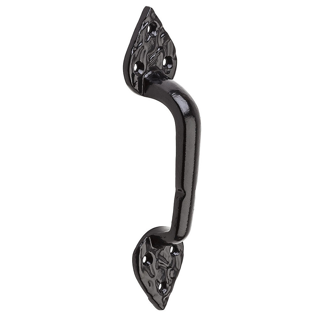 National N109-023  Spear Gate Pull 8" - Black (V8)